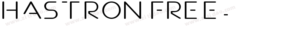 Hastron FREE字体转换